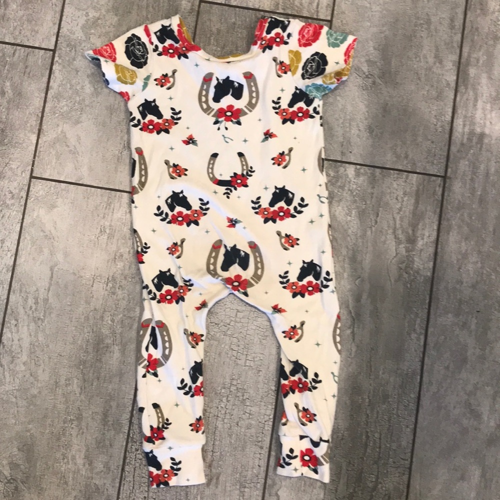 Cute western print romper jumper size 2T